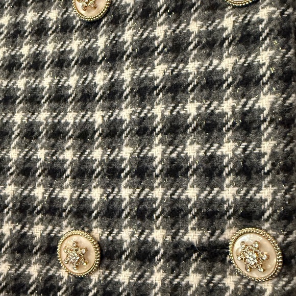 VINTAGE GINGHAM PEA COAT SZ 5 - Picture 3 of 9